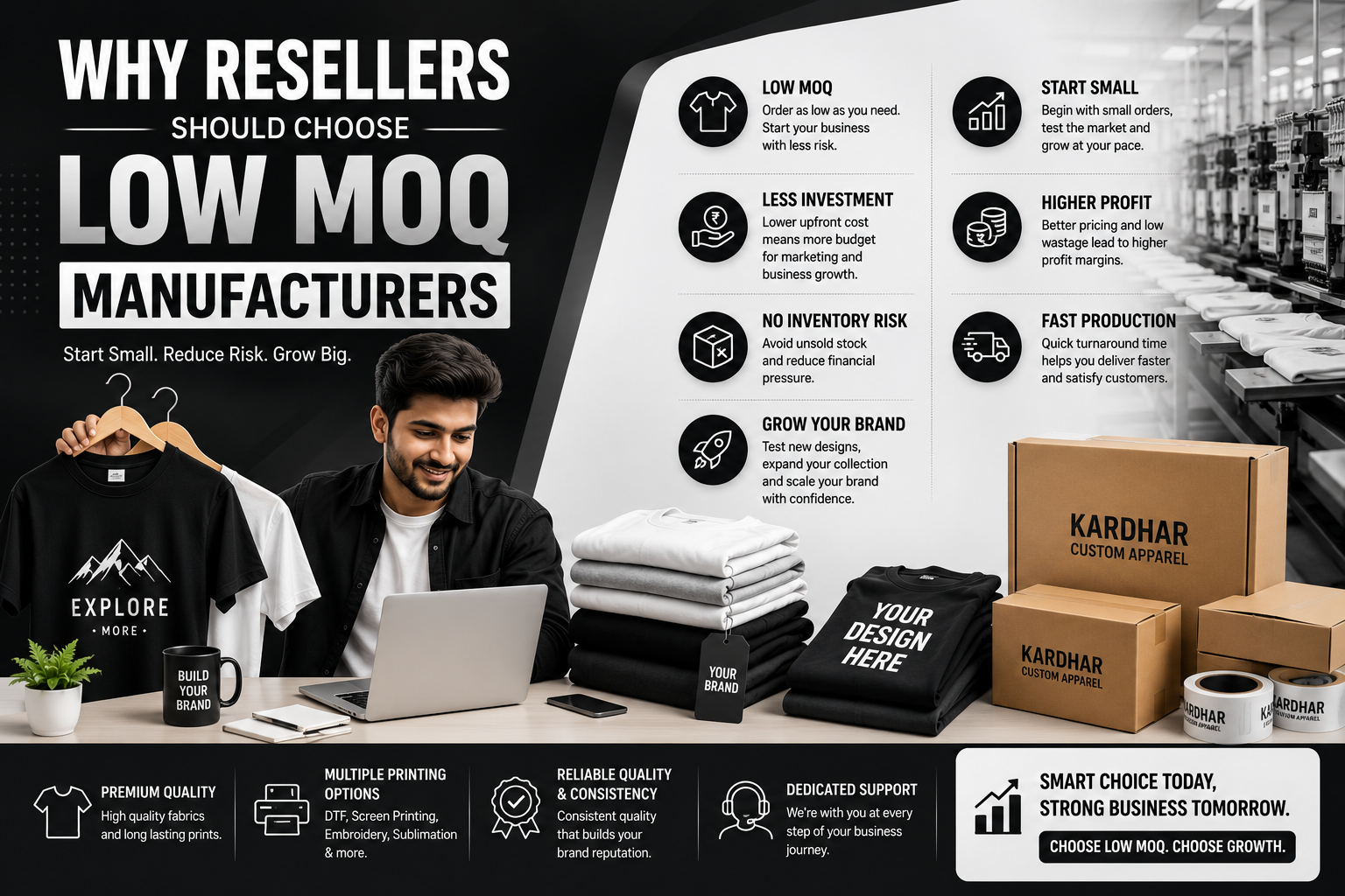 KARDHAR Blog: Why Resellers Should Choose Low MOQ Manufacturers
